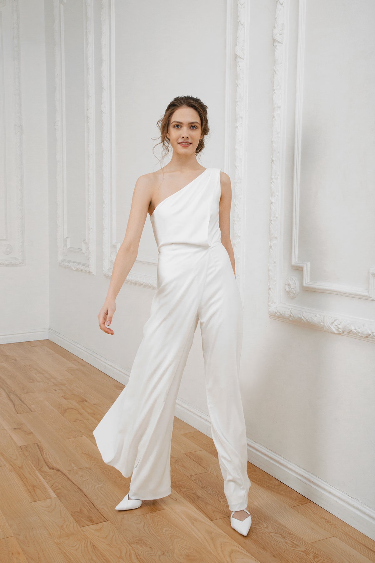 Ombre Jumpsuit, Bridal Jumpsuit, Silk Jumpsuit, Alternative Wedding Dress,  Wedding Jumpsuit, Nontraditional Wedding Dress, Bustier Jumpsuit 